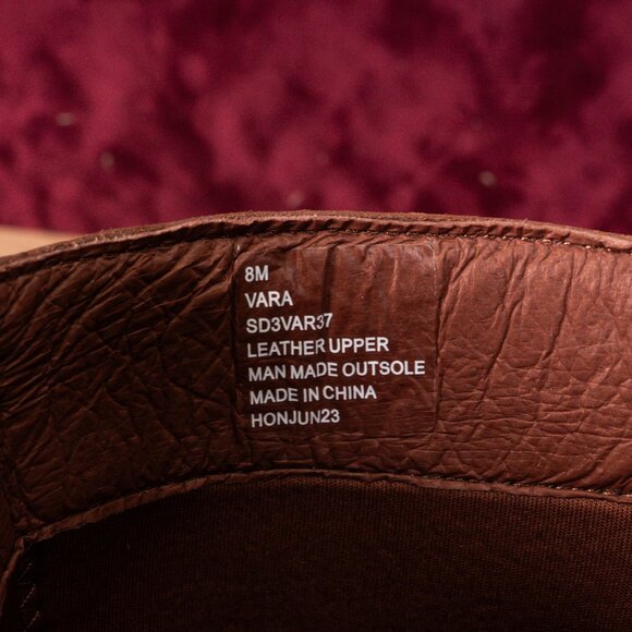 Seychelles Women Vara Brown Leather Riding Square Toe Fashion Tall Boots sz 8 - Picture 8 of 11